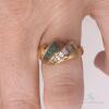 18kt Gold, Emerald, & Diamond Cocktail Ring - 4