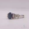 14kt Gold, Blue Sapphire, & Diamond Ring - 2