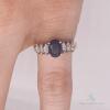 14kt Gold, Blue Sapphire, & Diamond Ring - 4