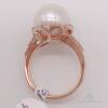 14kt Rose Gold, Pearl, & Diamond Ring - 3