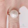 14kt Rose Gold, Pearl, & Diamond Ring - 4