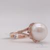 14kt Rose Gold, Pearl, & Diamond Ring - 6