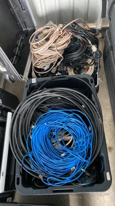 Three Bins of Wires and Cables