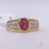 18kt Gold, Ruby & Diamond Cocktail Ring