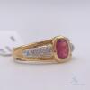 18kt Gold, Ruby & Diamond Cocktail Ring - 3