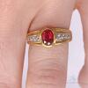 18kt Gold, Ruby & Diamond Cocktail Ring - 4