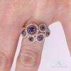 14kt Gold, Blue Sapphire, & Diamond Ring - 3