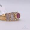 18kt Gold, Ruby, & Diamond Ring - 3