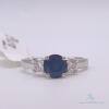 14kt Gold, Blue Sapphire, & Diamond Ring