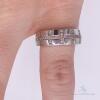 14kt Solid White Gold & Diamond Ring - 4