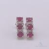 14kt Gold, Ruby, & Diamond Earrings