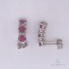 14kt Gold, Ruby, & Diamond Earrings - 3