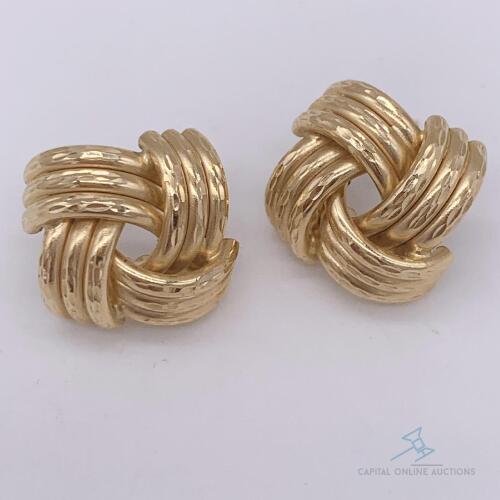 14kt Solid Yellow Gold Earrings