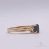 14kt Gold, Blue Sapphire, & Diamond Ring - 3