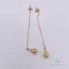 14kt Solid Yellow Gold Dangle Earrings