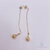 14kt Solid Yellow Gold Dangle Earrings - 2