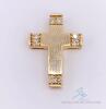 14kt Solid Gold & Diamond Cross Pendant