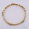 Beautiful 22kt Yellow Gold & Diamond Bangle Bracelet - 4