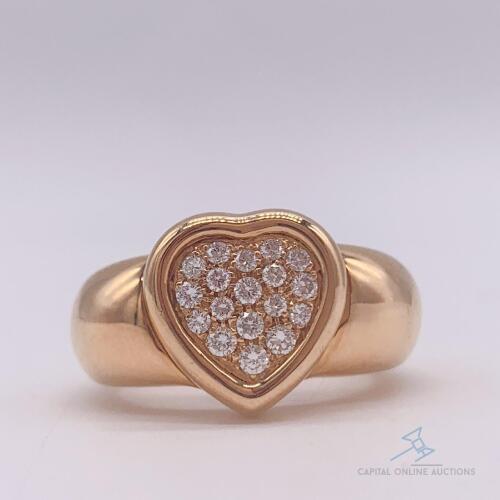 18kt Rose Gold & Diamond Designer Piaget Ring