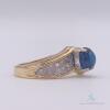 14kt Gold, Blue Sapphire, & Diamond Ring - 3