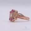 14kt Gold, Ruby, & Diamond Cocktail Ring - 2