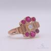 14kt Gold, Ruby, & Diamond Cocktail Ring - 3