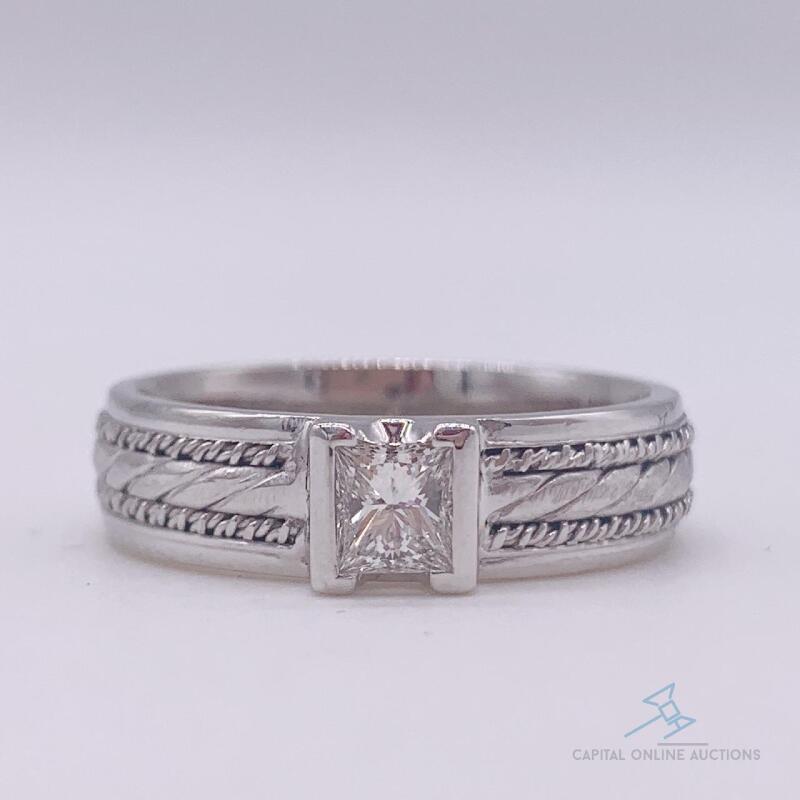 Designer Platinum & Diamond Ring