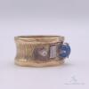 14kt Gold, Blue Sapphire, & Diamond Ring - 3