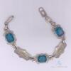 10kt Gold & Blue Topaz Bracelet - 3