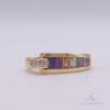 14kt Gold Rainbow Gemstone & Diamond Ring