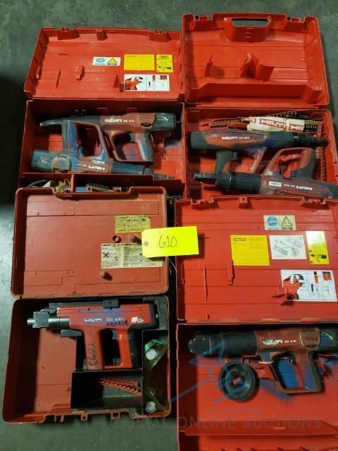 (4) Hilti Shotguns with Case