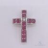 14kt Gold, Ruby, & Diamond Cross Pendant