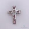 14kt Gold, Ruby, & Diamond Cross Pendant - 2