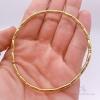 14kt Solid Yellow Gold Bangle Bracelet - 3