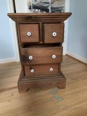 Petite wooden nightstand/dresser