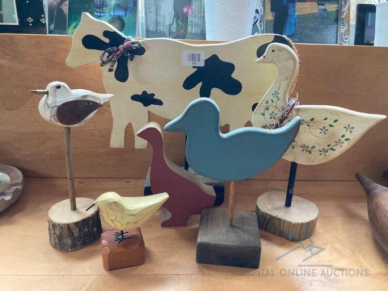 Standing Wooden Animal Lot