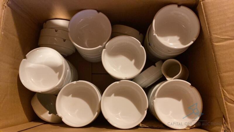 Box of Ceramic Ashtrays