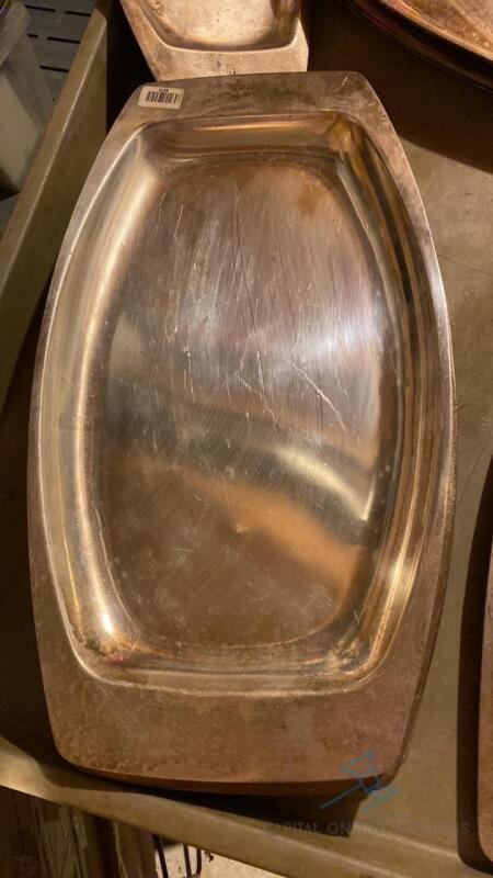 (6) Silver Serving Trays