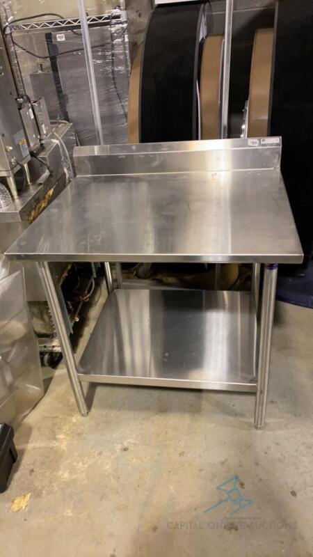 Stainless Steel Table with Undershelf