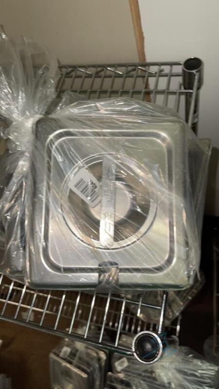 (9) Stainless Steel Hotel Pan Lids