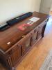 Oak wood 3-Cabinet, 2-drawer Dresser/stand; Very heavy Credenza - 6