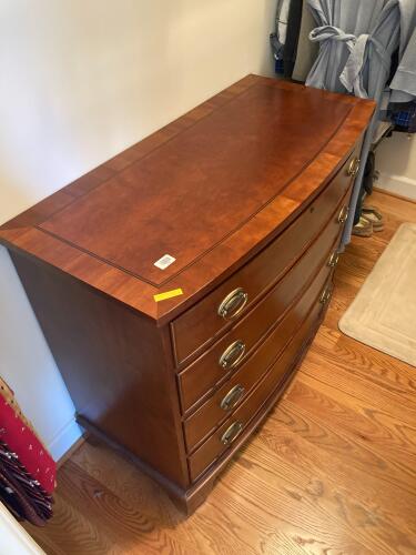 Brass-handle 4-Drawer Dresser