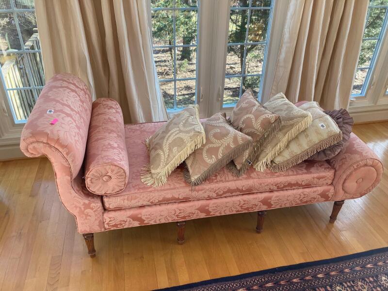 Pink Chaise Lounge comes w/ pink cylinder pillow (other pillows not included)