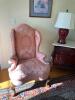 Mid-Century Pink High-back Chair