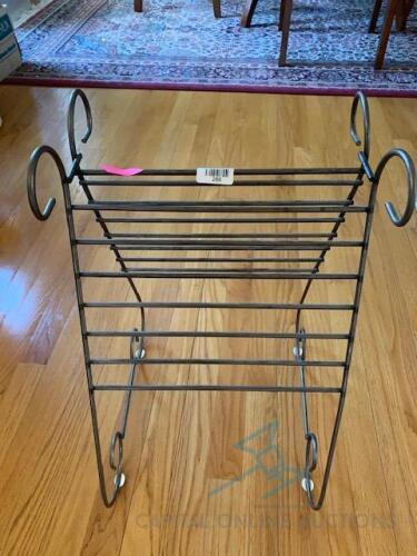 metal magazine rack