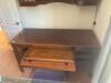 Wooden work Desk with brass knob (contents NOT included) - 3