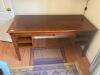 Wooden work Desk with brass knob (contents NOT included)