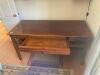 Wooden work Desk with brass knob (contents NOT included) - 16