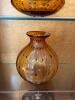 2 matching Amber glass bowl & vases - 7