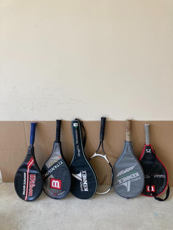 Tennis racket Lot (6 rackets)